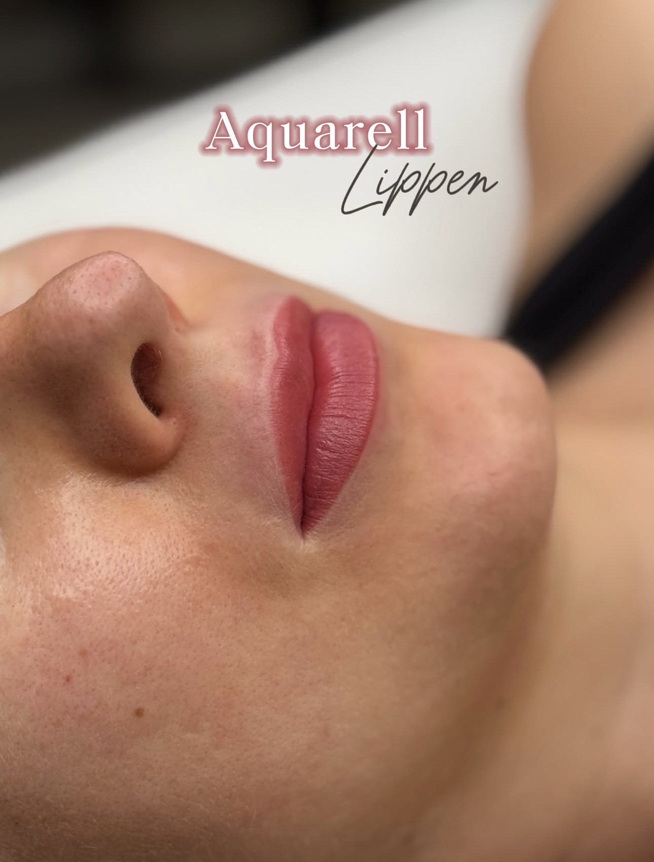 Frische Aquarell Lips