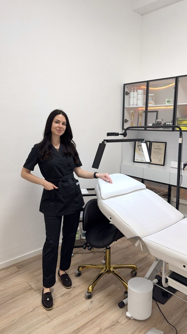Yuliia im Studio bei Dream Skin in Germering